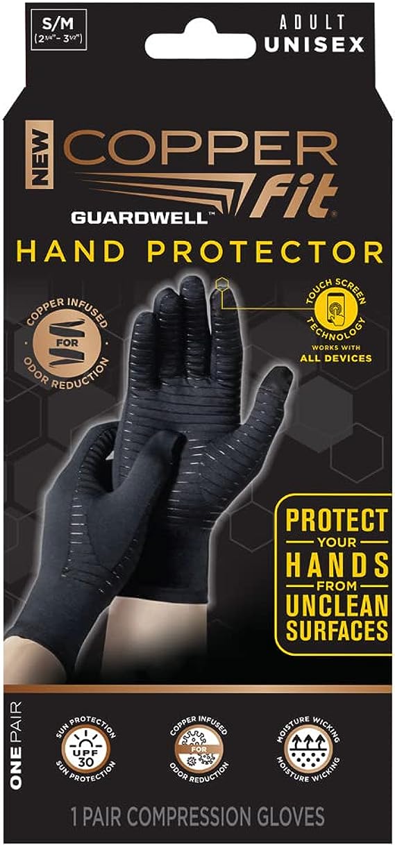Copper Fit Guardwell Gloves Full Finger Hand Protection - Image 2