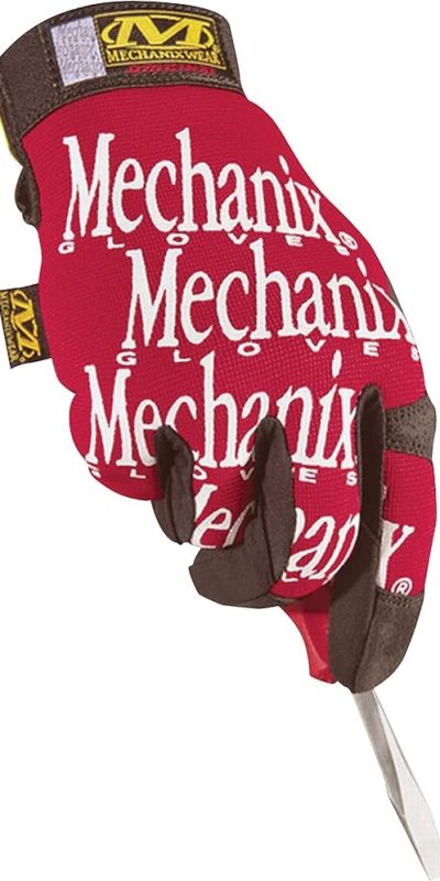 Mechanix Wear: The Original Work Glove with Secure Fit, Synthetic Leather Performance Gloves for Multi-Purpose Use, Durable, Touchscreen Capable Safety Gloves for Men (Red, Medium)