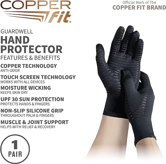 Copper Fit Guardwell Gloves Full Finger Hand Protection - Image 5