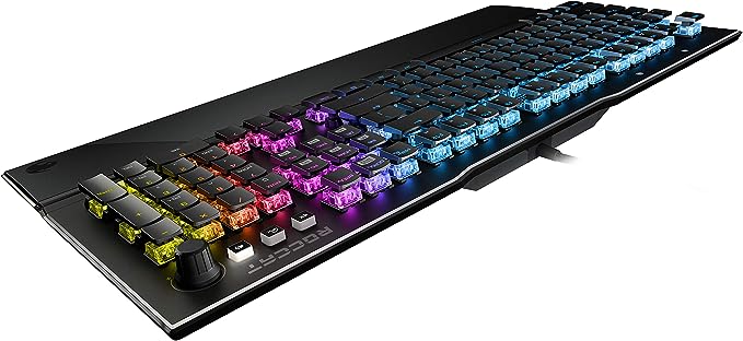 ROCCAT Vulcan 121 AIMO Linear Mechanical Titan Switch Full-size PC Gaming Keyboard with Per-key AIMO RGB Lighting, Anodized Aluminum Top Plate and Detachable Palm Rest – Black - Image 3