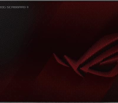 ASUS ROG Scabbard II Gaming Mouse Pad - Protective Nano Coating Surface Repels Water-Oil-Dust, Anti-Fray Flat Stitched Edges, Non-Slip Rubber Base, Optimized Surface for Smooth Glide and Comfort